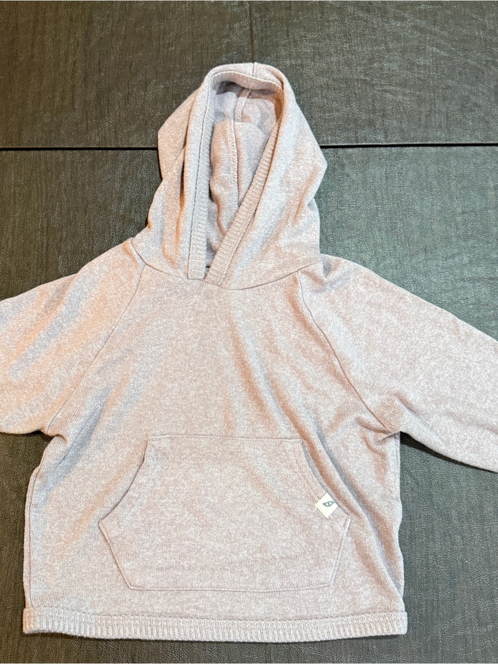 Easy-Peasy Lavender Heathered Sweatshirt Front Pocket 18M Hoodie